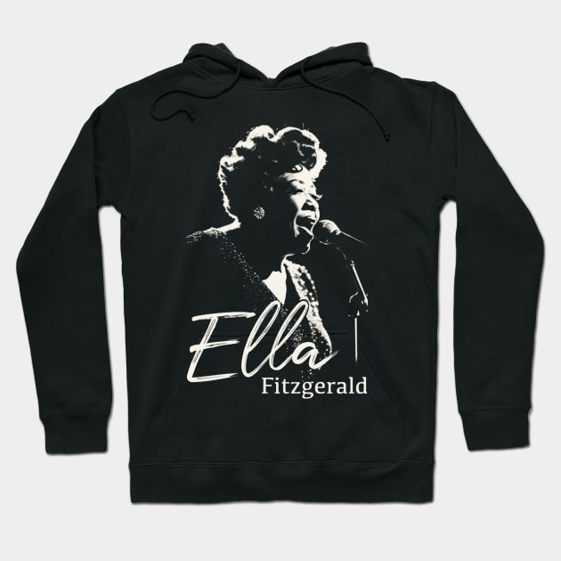 Ella Fitzgerald silhouette Hoodie by BAJAJU